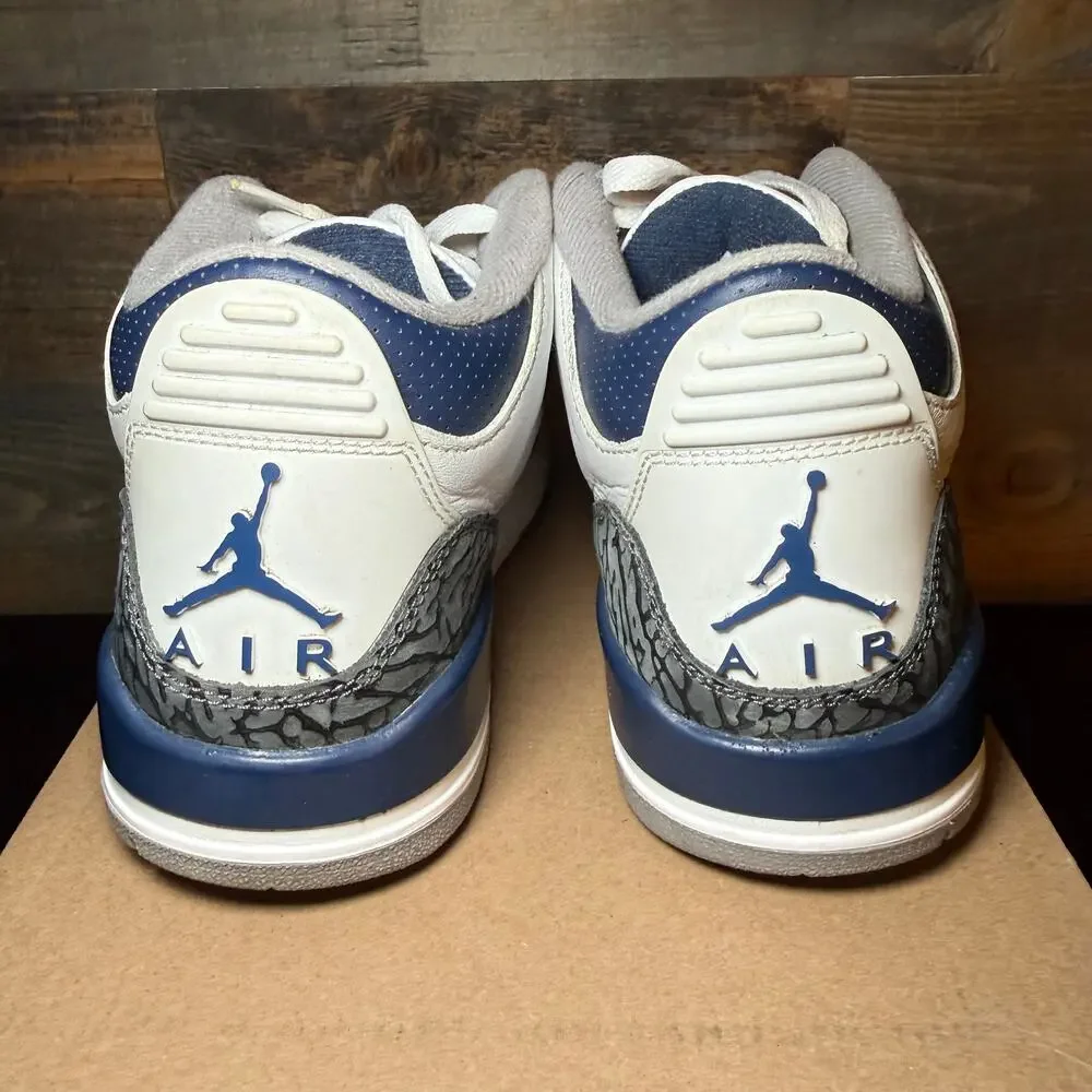 Jordan 3 Retro Midnight Navy Sneakers - Men's 8.5